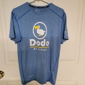 ~ Blue animal crossing dodo airlines athletic t shirt